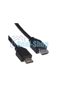 Кабель Cablexpert HDMI CC-HDMI4-0.5M, 19M/19M, v2.0, медь, позол.разъемы, экран, 0.5м, черный, пак