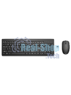 Комплект клавиатура+мышь HP 230 беспроводной, USB, чёрный