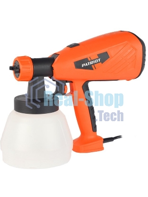 Краскопульт электрический PATRIOT SG500 HVLP 500 Вт., 100 DIN/сек, Расход 900 мл/мин., Резервуар: 1300 мл