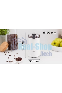 Кофемолка Bosch TSM6A011W 180Вт сист.помол.:ротац.нож вместим.:75гр белый