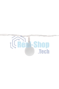 Гирлянда светодиодная Neon-night Шарики 5м, 20 LED, IP20, прозрачный провод, свечение мульти (RG/RB), контроллер 8 режимов, 230В