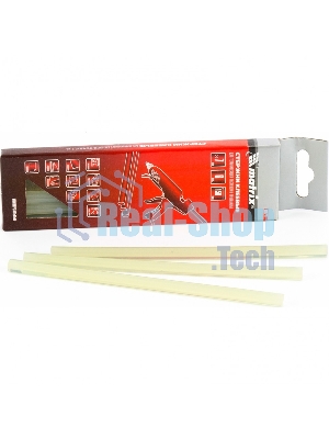 Стержни клеевые Matrix, 7 x 150 мм, прозрачные, 6 шт.