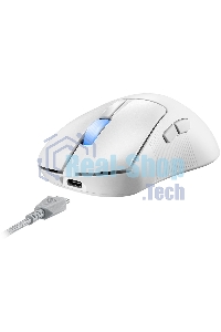 Мышь беспроводная/проводная ASUS ROG Keris II Ace белый, 42000 dpi, радиоканал, Bluetooth, USB, кнопки - 6