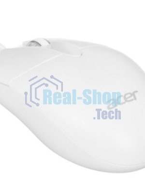 Мышь проводная Acer OMW300 белый, 1200 dpi, USB, кнопки - 3