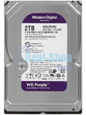 Жесткий диск Western Digital 2Tb SATA-III Surveillance Purple (5400rpm) 64Mb 3.5