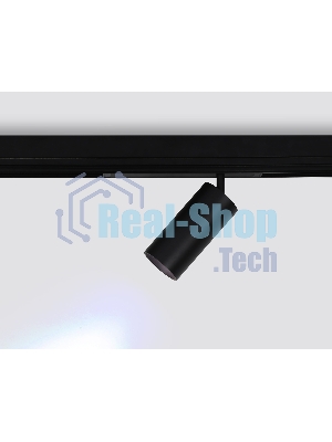Управляемый светодиодный светильник для шинопровода Magnetic Ambrella light GL1232 BK черный IP20 24W 3000K-6400K 220V 36° D65*140 (Без ПДУ)