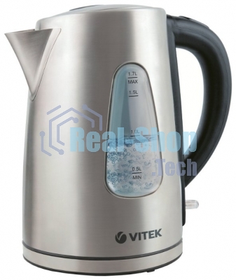 Чайник электрический Vitek VT-7007 ST (нержавеющая сталь, 1.7 л, 2200 Вт)