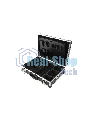 Ящик для инструмента FIT 65630алюминиевый (43 x 31 x 13 см) (черный)