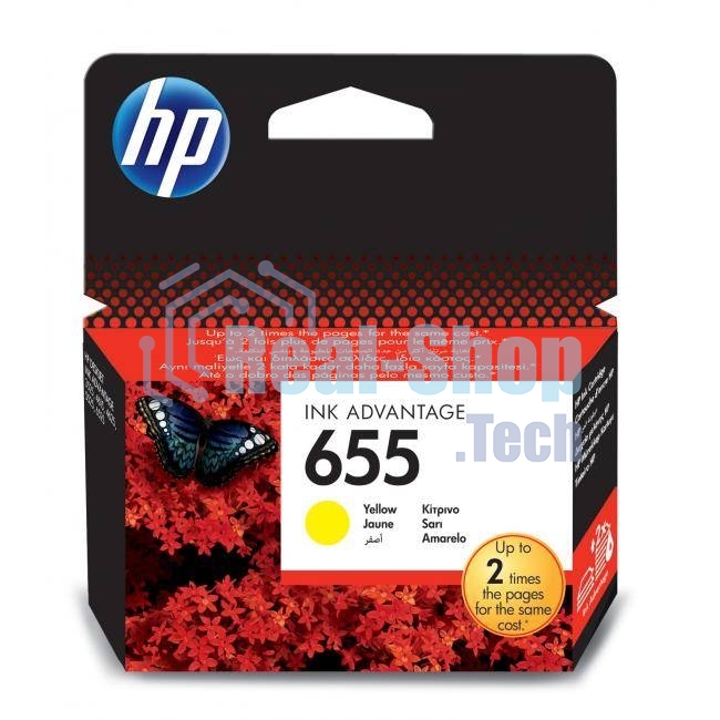 Картридж струйный HP 655 CZ112AE желтый для HP DJ IA 3525/4615/4625/5525/6525 (600 стр.)