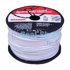 Провод ПГВА Rexant 1х0.75 мм², белый, бухта 100 м
