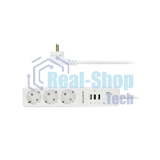 Удлинитель с USB зарядкой Harper UCH-315 белый