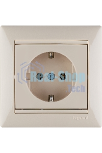 Розетка электрическая Valena с заземлением 2К+З/сл.кость (слоновая кость) Legrand 774320