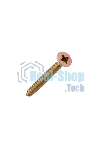 Саморез универсальный Kranz 5х50, желтый цинк, упаковка поставщика (4 000 шт.)