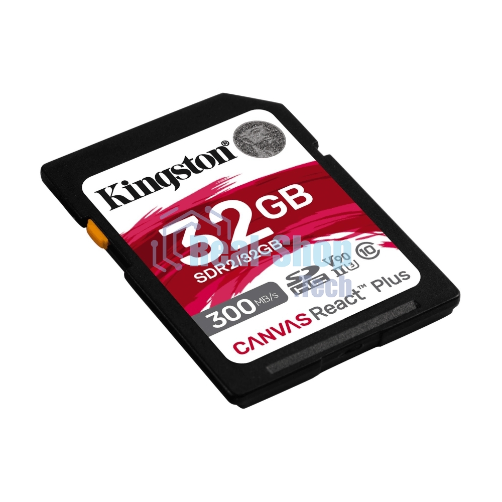 Флеш карта SDHC 32Gb Kingston SDHC, UHS-I Class U3 V90, чтение: 300Мб/с, запись: 260Мб/с SDR2/32Gb