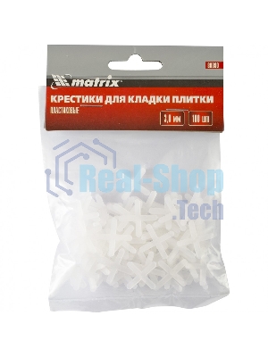 Крестики Matrix, 3,0 мм, для кладки плитки, 100 шт.