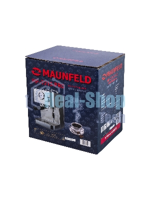 Кофеварка рожковая Maunfeld MF-721S PRO нержавеющая сталь, исп. кофе - молотый/чалды, 1.5 л, 1140 Вт, 15 бар