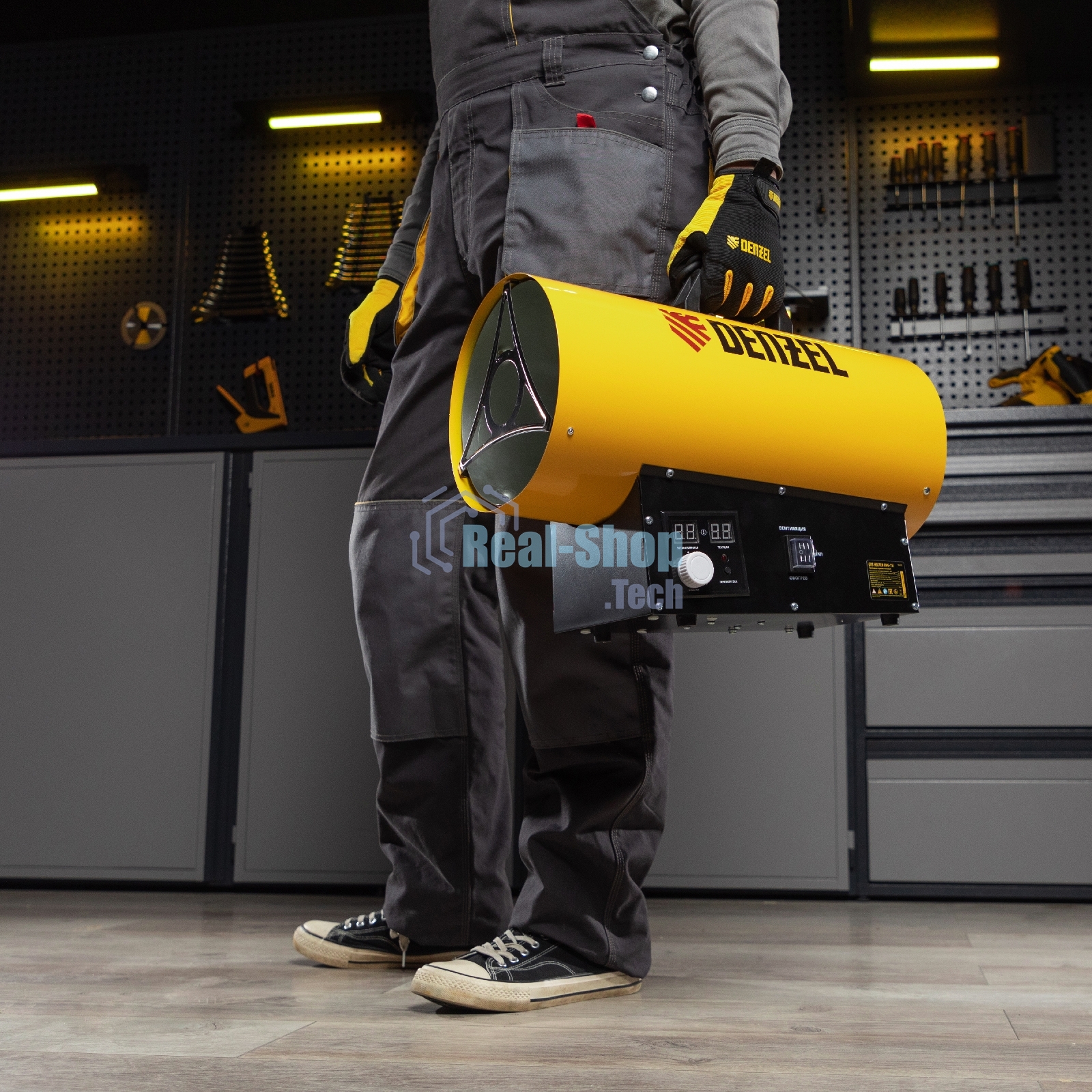 Газовая тепловая пушка Denzel GHG-15i, 15 кВт, цифровой термостат, пропан-бутан