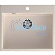Мойка GRANFEST URBAN 658 1-чаша 580x490мм, монтаж: врезной, материал: кварц, белый