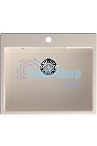 Мойка GRANFEST URBAN 658 1-чаша 580x490мм, монтаж: врезной, материал: кварц, белый