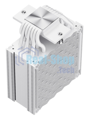 Кулер для процессора PCCooler RZ700D BK (270W, 4-pin PWM, 159.5mm, Al/Cu, 7x6mm, 2x120mm, 79.8CFM, 35.9dBA, 2400RPM, S: 1851/1700/1200/115X, AM5/AM4, black)