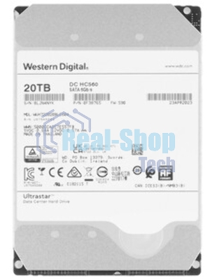 Жесткий диск Western Digital HDD SAS Server 20Tb Ultrastar DC HC560 7200 12Gb/s 512MB 1 year warranty