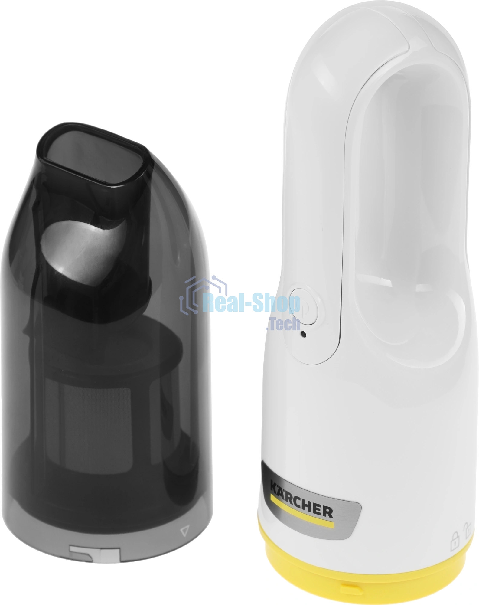 Пылесос ручной Karcher CVH 2 белый/черный, питание от аккумулятора, 70 Вт, уборка сухая, пылесборник контейнер 0.15 л
