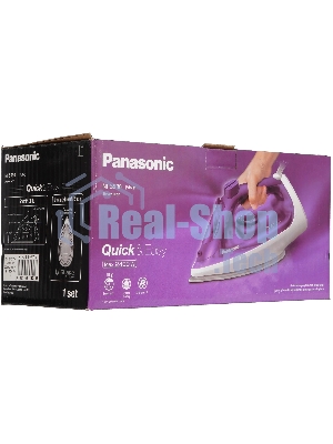 Утюг Panasonic NI-S530VTV фиолетовый, 2400 Вт, 28 г/мин, 110 г/мин, 300 мл