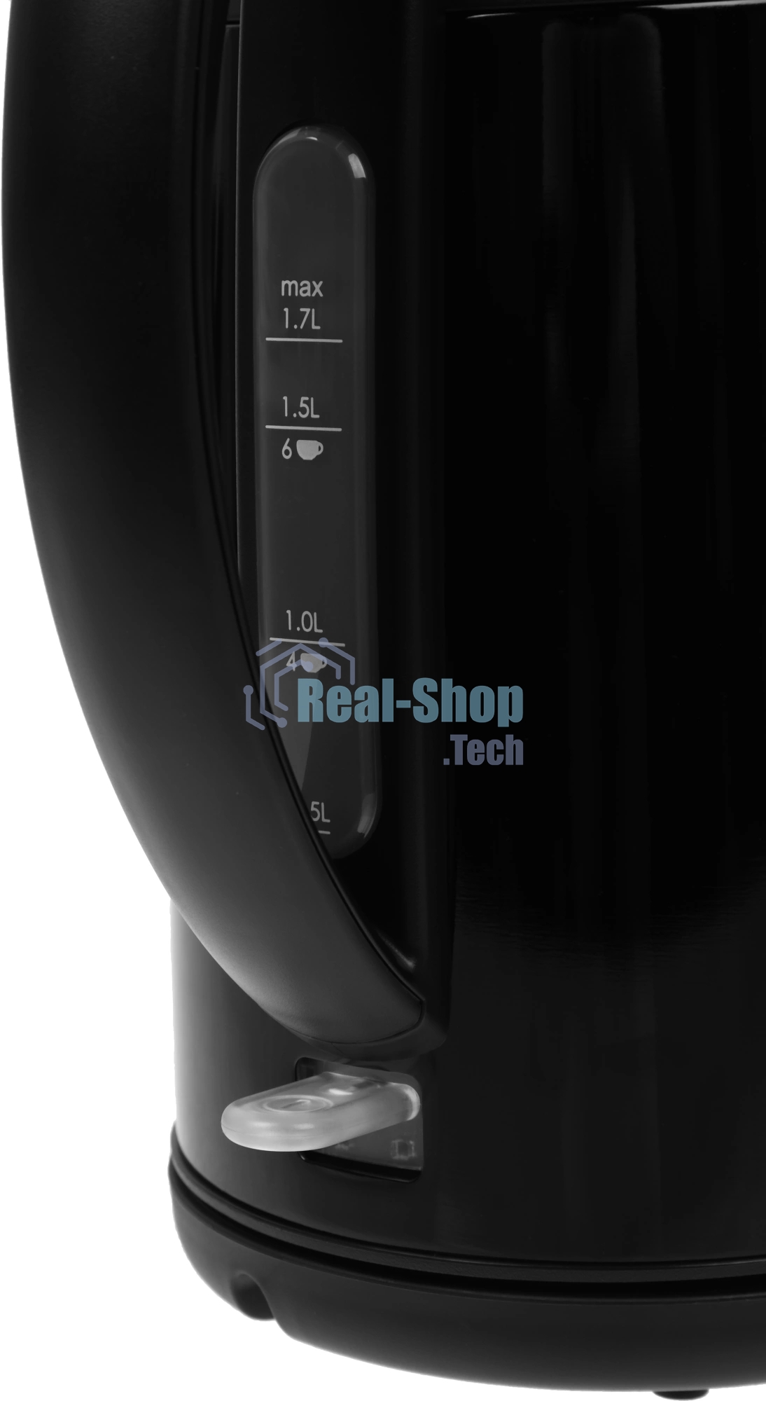 Чайник электрический Bosch TWK3P423 черный, 1.7 л, 2400 Вт, скрытый нагревательный элемент