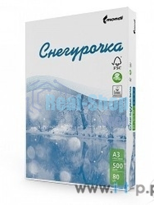 бумага Бумага офисная СНЕГУРОЧКА 96% А4 80г/м 500л (отпускается коробками по 5 пачек в коробке)