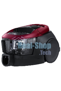 Пылесос Samsung VC18M31A0HP бордовый/черный, 380/1800 Вт, уборка сухая, пылесборник контейнер 2 л