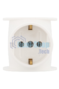 Набор тройников электрических универсальных Rexant 16 А, одно гнездо с заземлением, белый (2 шт./уп.)