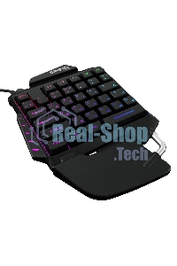 Игровой блок Oklick/Оклик GMNG 703GK черный USB for gamer LED (подставка для запястий)