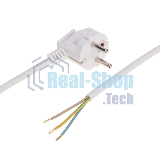 Шнур электрический с вилкой Rexant ПВС 3х1,0 мм², 5м белый