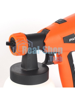 Краскопульт электрический PATRIOT SG500 HVLP 500 Вт., 100 DIN/сек, Расход 900 мл/мин., Резервуар: 1300 мл