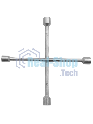 Ключ-крест баллонный Сибртех, 17 х 19 х 21 х 22 мм, толщина 14 мм