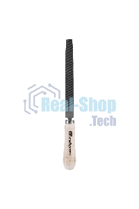 Напильник Сибртех, 150 мм, плоский, деревянная ручка