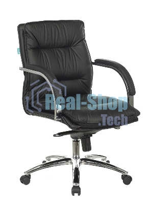 Кресло Бюрократ T-9927SL-LOW/BLACK черный, кожа