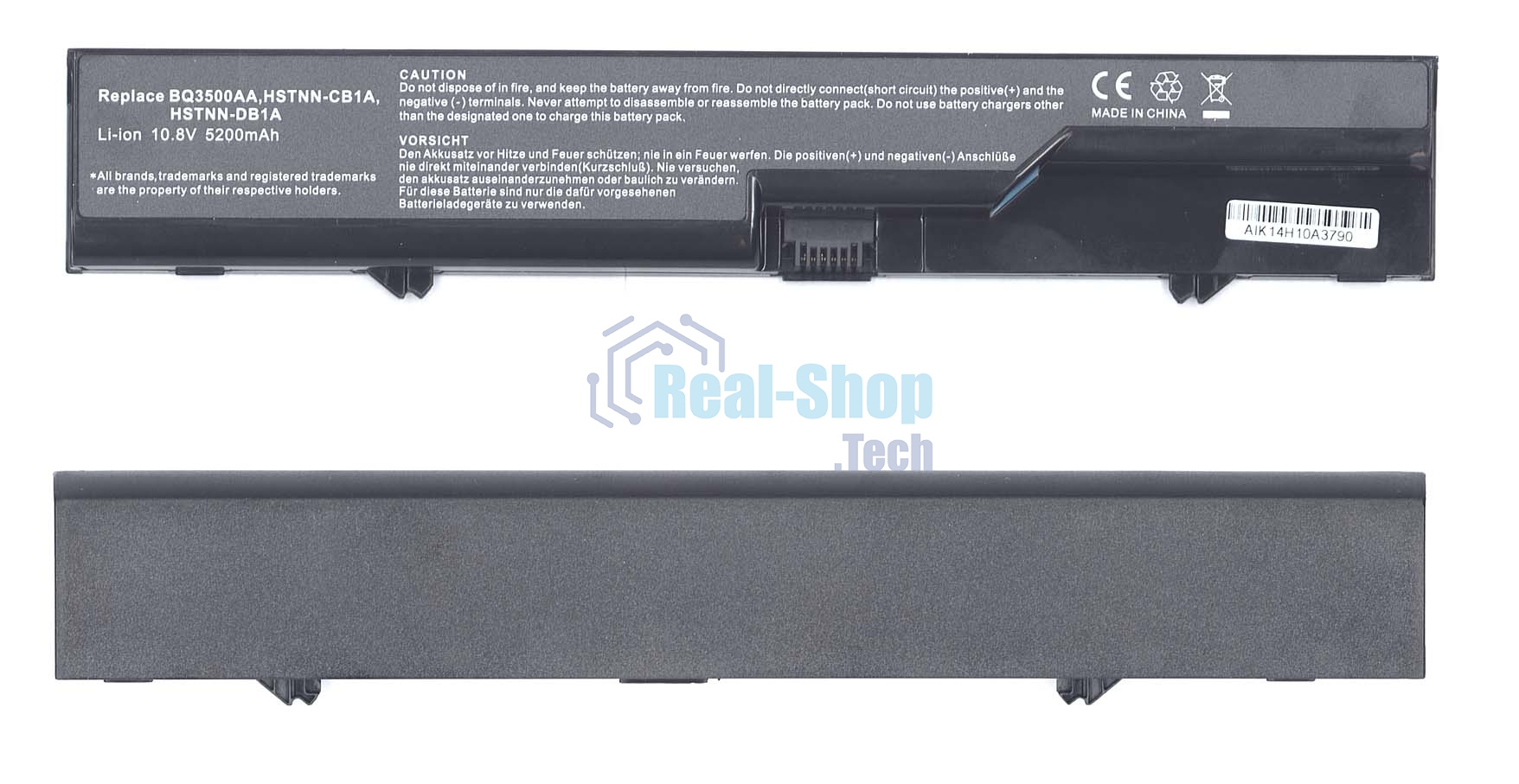 Аккумуляторная батарея для ноутбука HP Compaq 4320s 4420s 5200mAh OEM черный