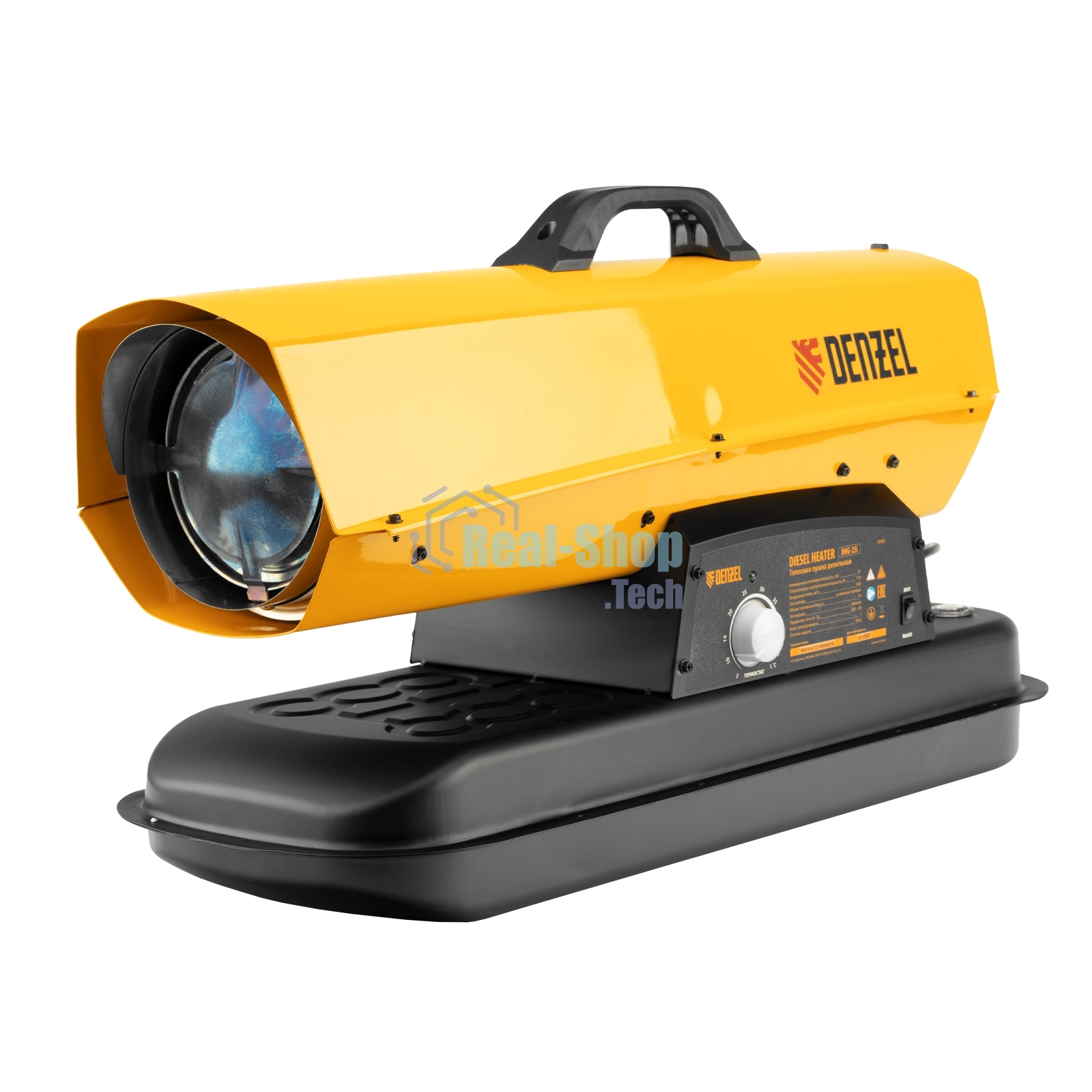 Дизельная тепловая пушка Denzel DHG-25i, 25 кВт, 600 м3/ч, прямой нагрев, термостат