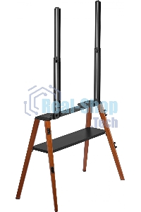 Подставка для телевизора Cactus CS-ST3645BKWN черный/орех 43