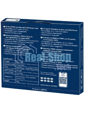 Хаб для 10 вентиляторов корпуса ПК Arctic Case Fan Hub 10 PWM Fan (ACFAN00175A) (702522)