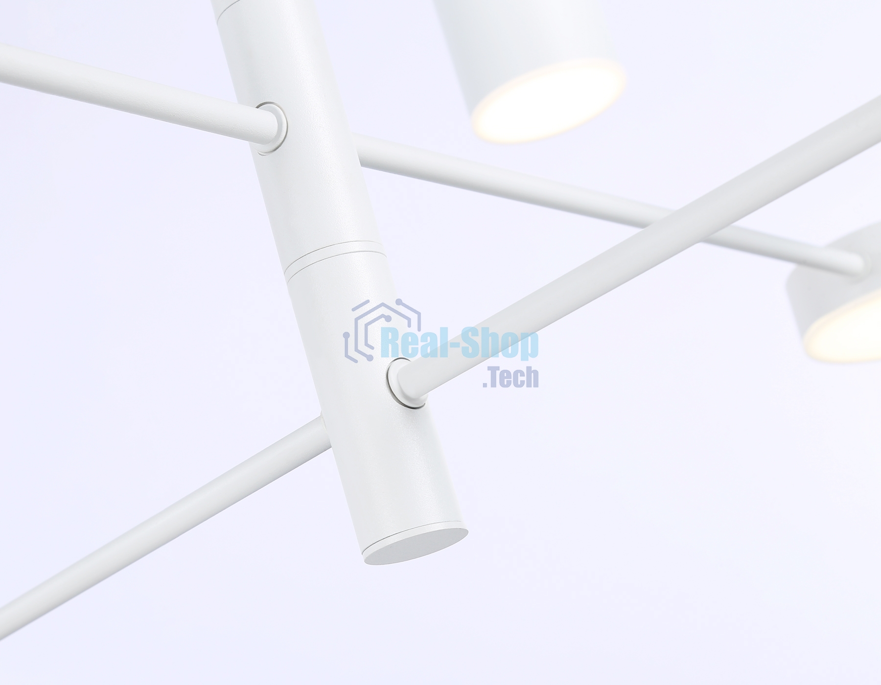 Подвесной светодиодный светильник Ambrella light FL51688/8 WH белый 3000K/4200K/6400K 48W D900*1000 (Без ПДУ)