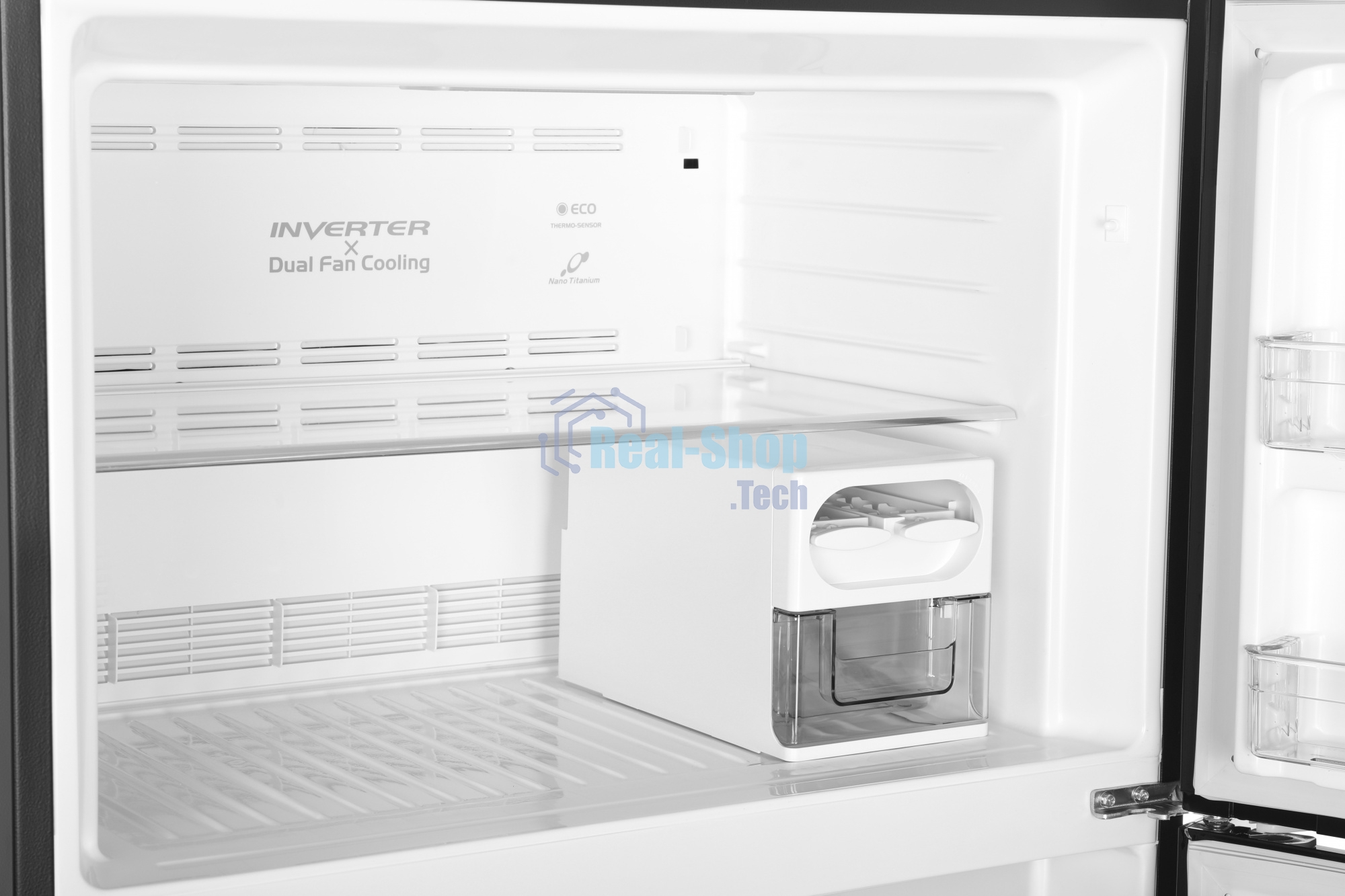 Холодильник Hitachi R-VG660PUC7-1 GBK черный стекло двухкамерный 405/145л морозилка сверху No Frost