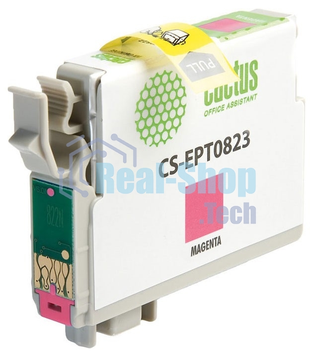Картридж струйный Cactus CS-EPT0823 (T0823) пурпурный (13,8 мл) для Epson Stylus Photo R270/290/RX590