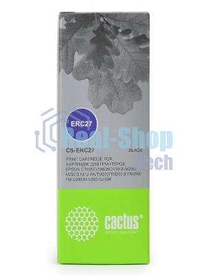 Картридж матричный Cactus CS-ERC27 черный 10 мм, 3.5 м, 900 000 знаков для Epson ERC 27