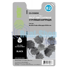 Картридж струйный Cactus CS-CH565A №82 черный (72 мл) для HP DJ 510