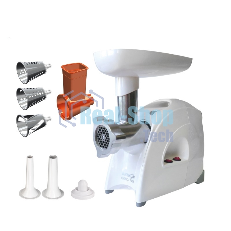 Мясорубка электрическая Аксион М641.03 белый, 2000 Вт, до 3 кг/мин