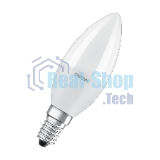 Лампа светодиодная LED STAR CLASSIC B 40 5W/827 5Вт свеча 2700К тепл. бел. E14 470лм 220-240В прозр. пласт. OSRAM 4058075318120