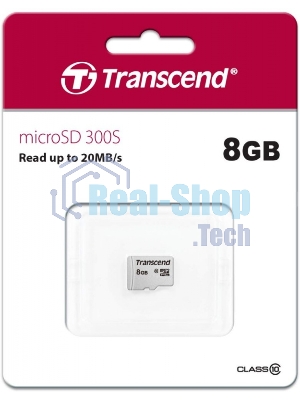Флеш карта microSDHC 8Gb Class10 Transcend TS8GUSD300S w/o adapter