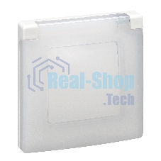 Рамка 1-м Etika IP44 с защ. крышкой белый Legrand 672550